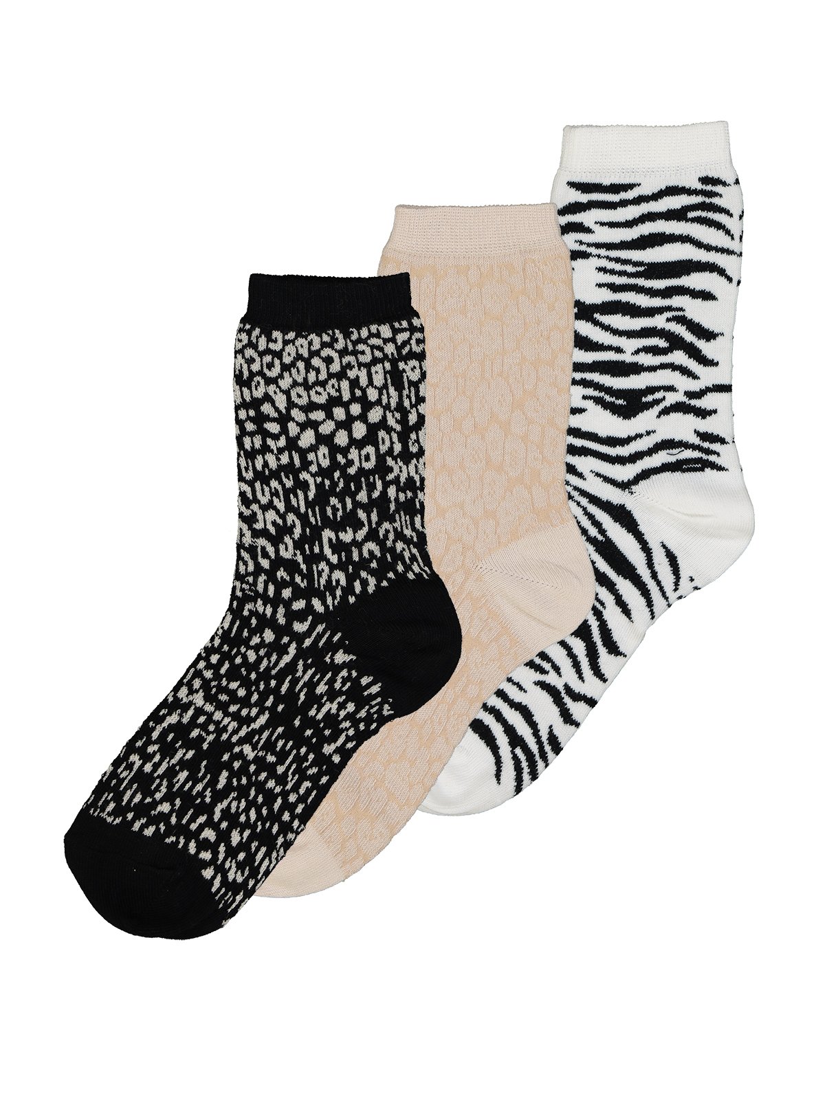 Womens Asha 3 Pack Leopard Socks NWT
